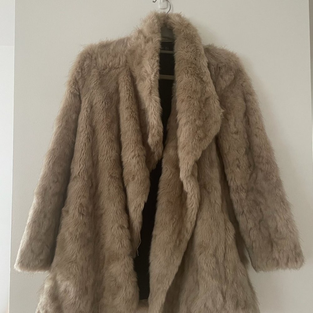 Zara faux fur coat